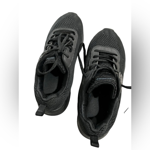 Skechers Women's Black Sneaker Size 8 Shoes - Picture 5 of 7